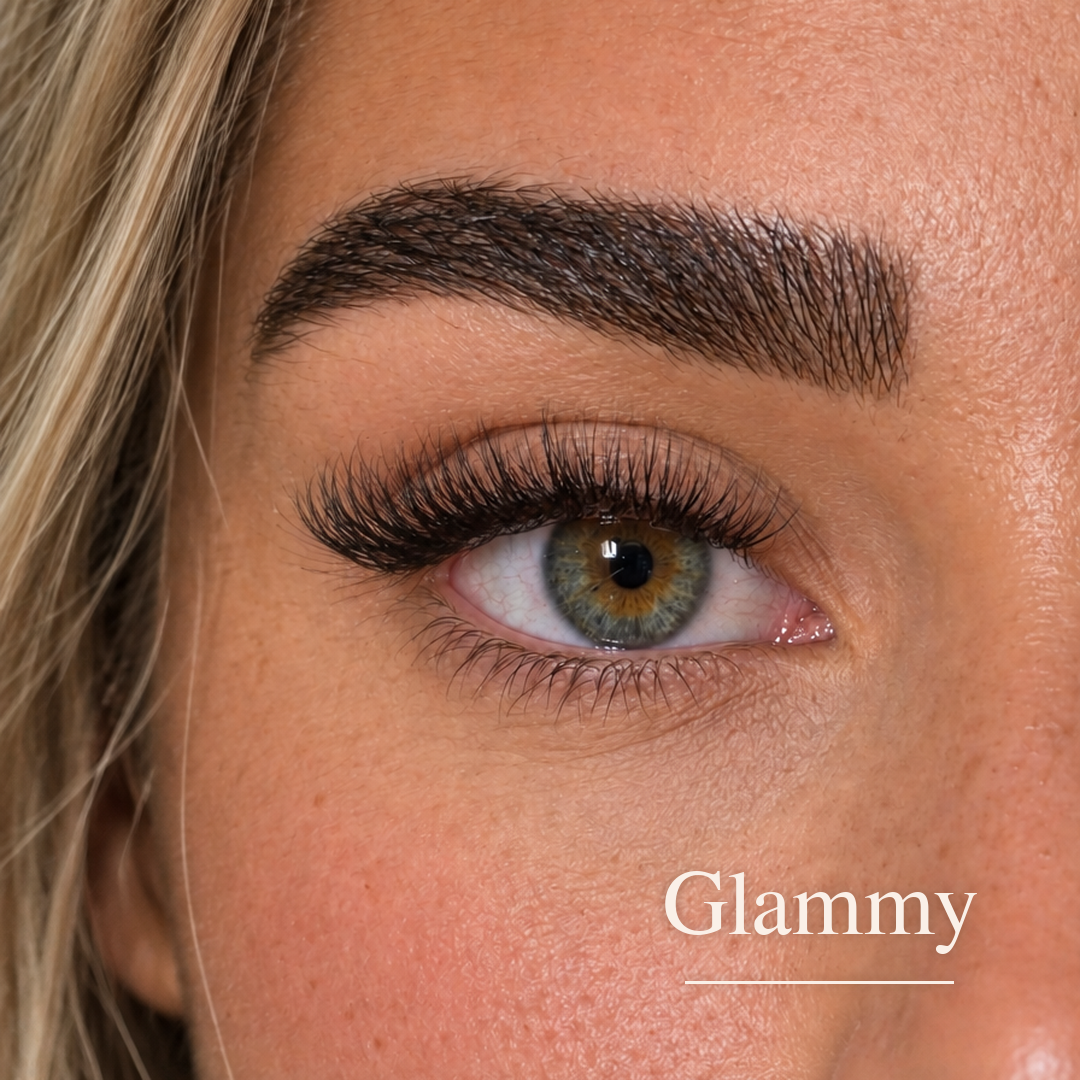 Rendu porté des faux cils cluster Glammy