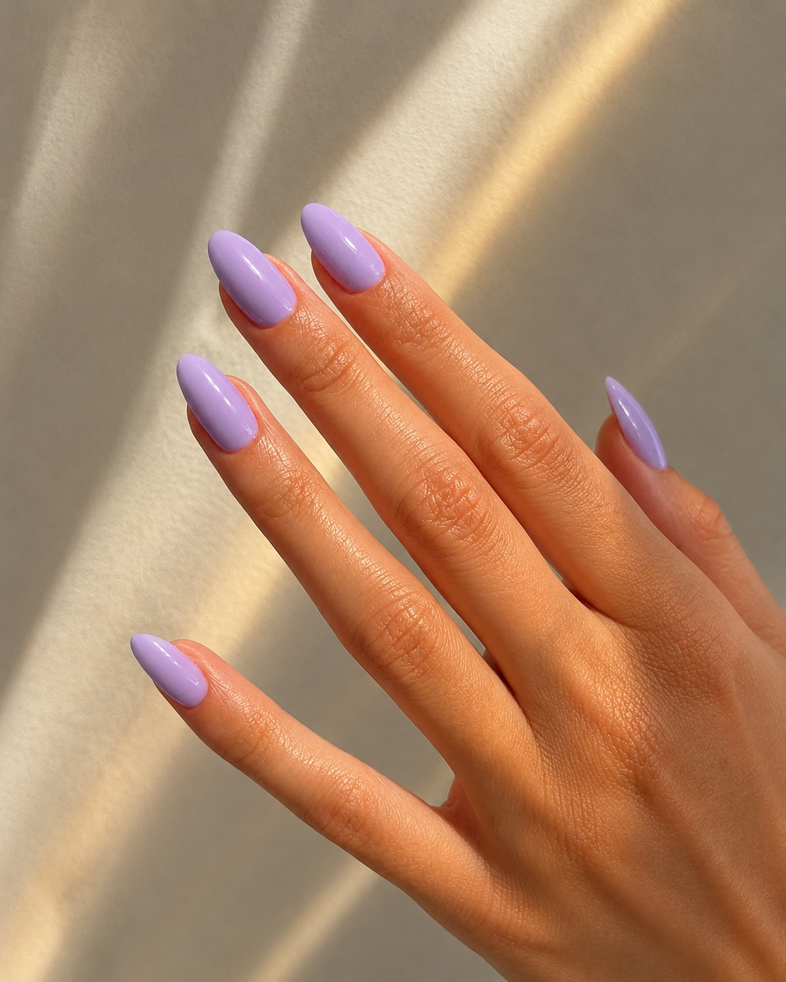 Press-On Nails Lilas - Forme Amande