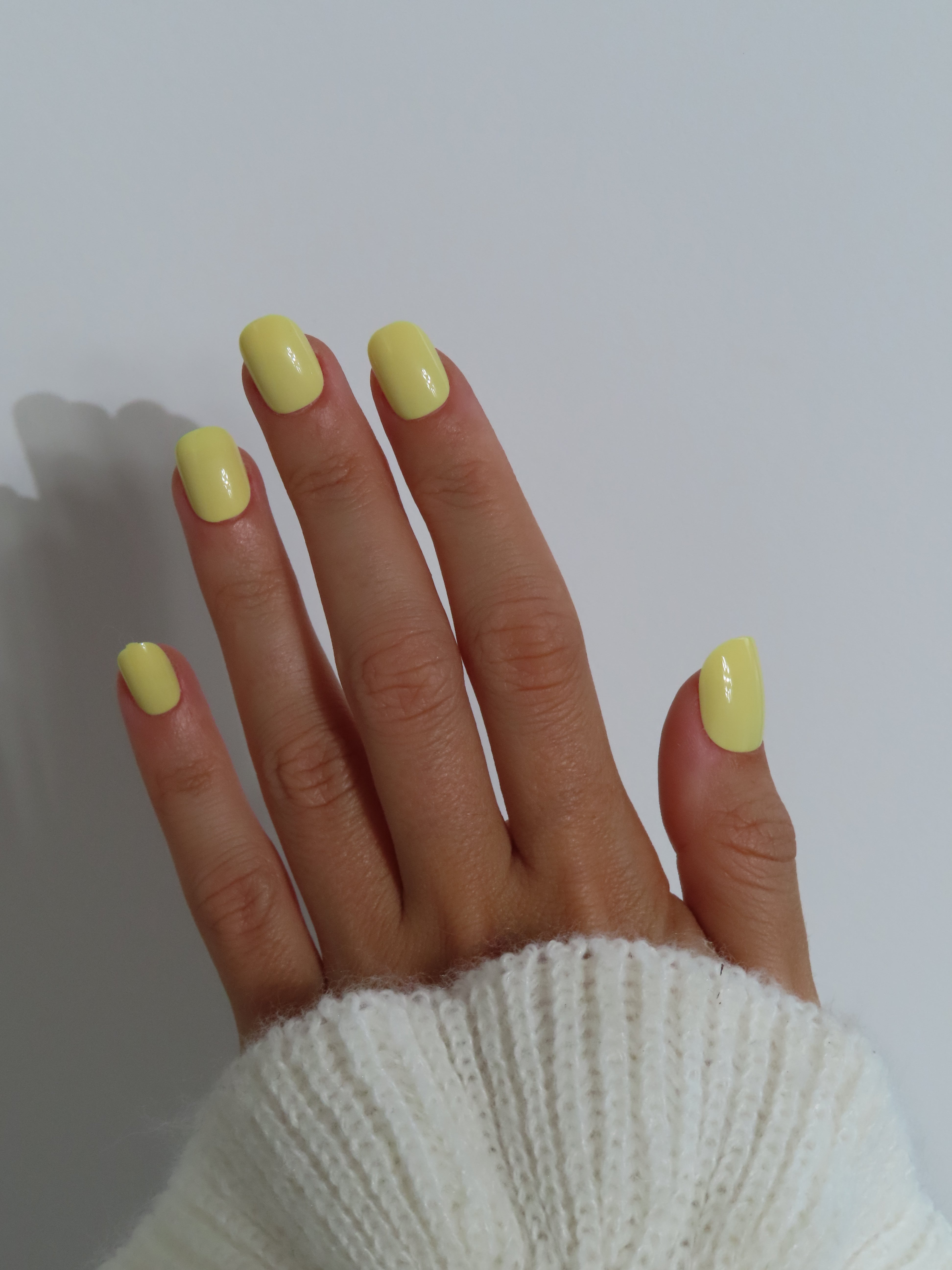 Press-On Nails Jaune citron