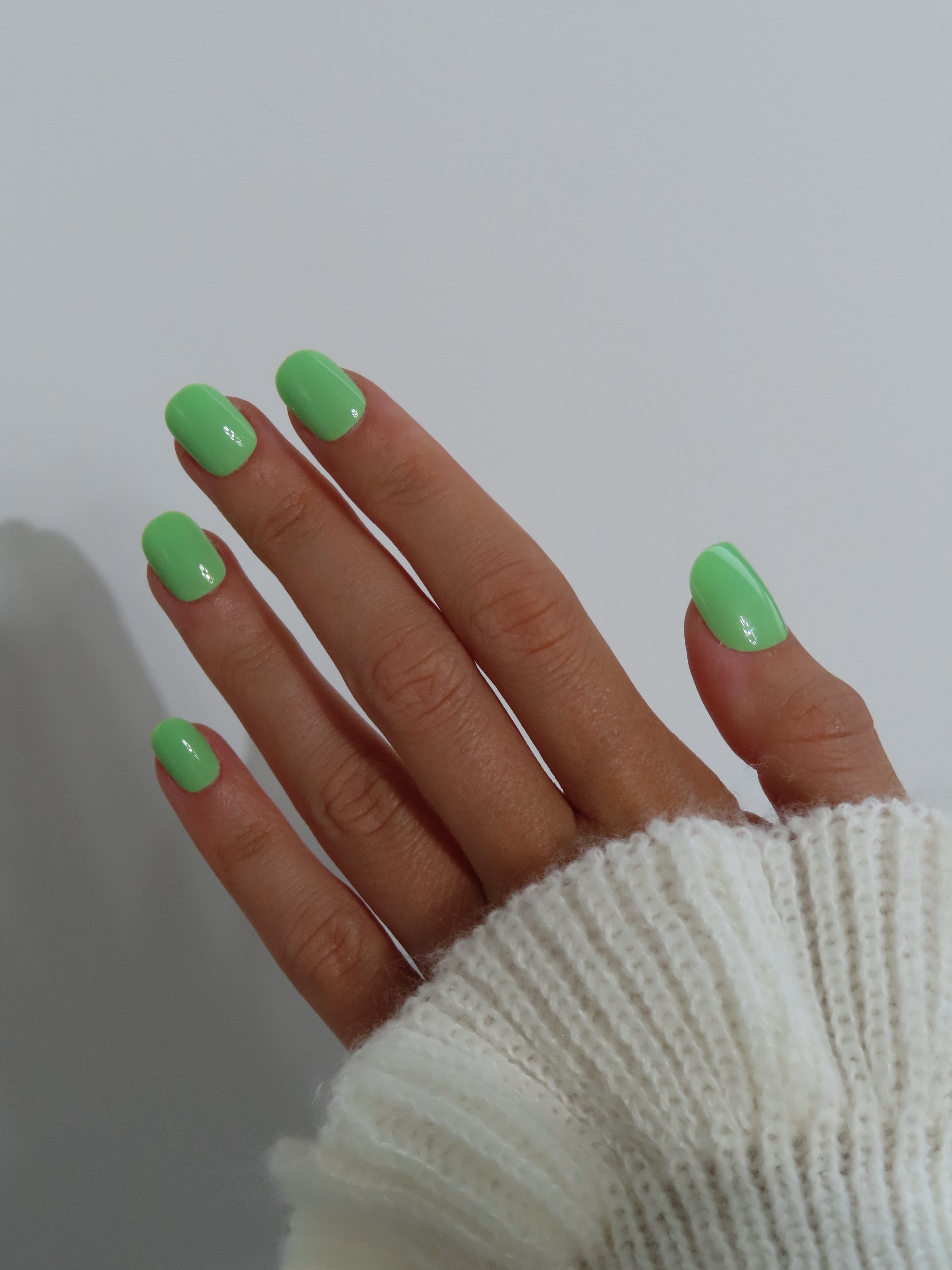 Press-On Nails ongles Vert Pomme Classique