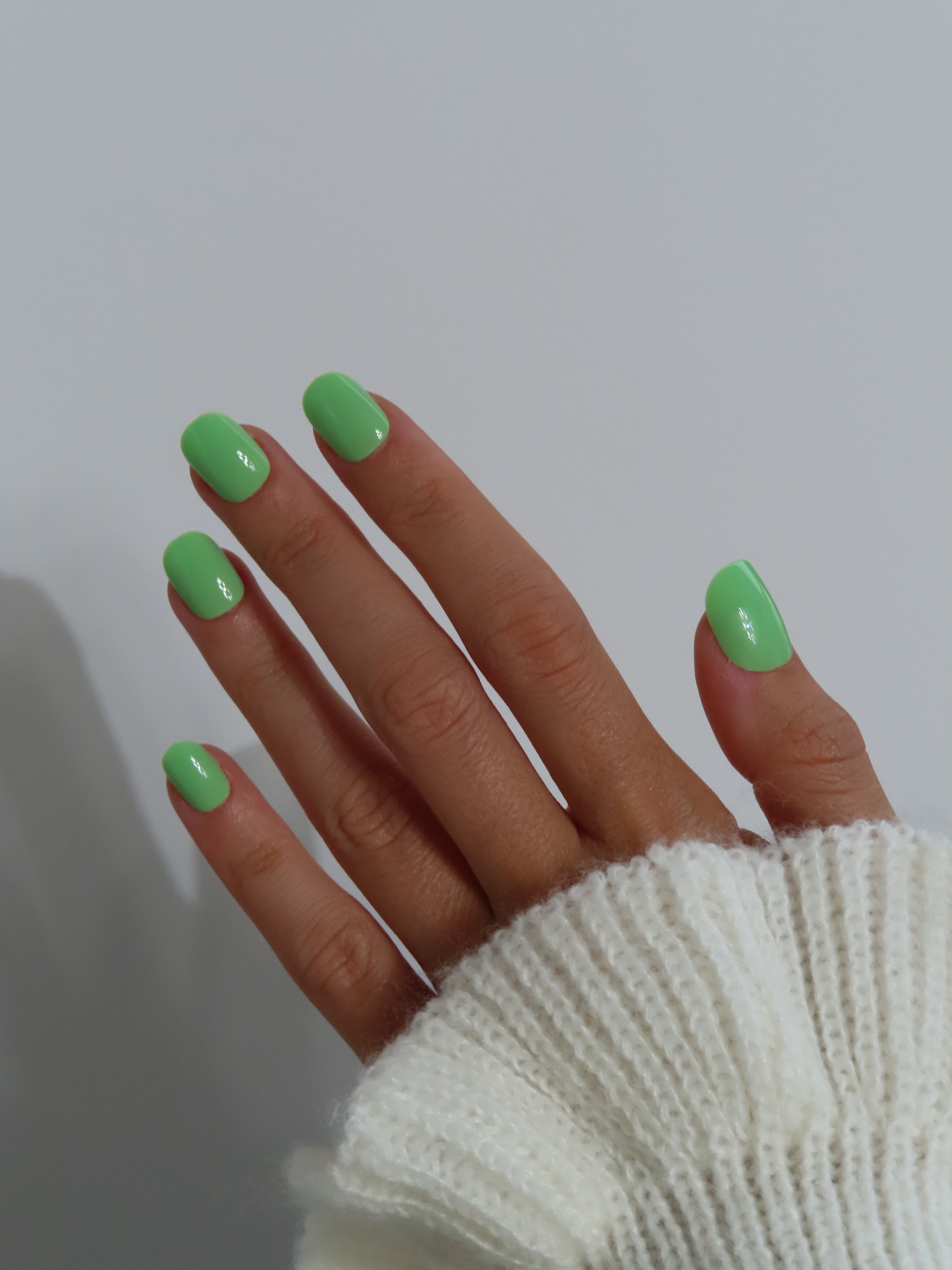 Press-On Nails ongles Vert Pomme Classique