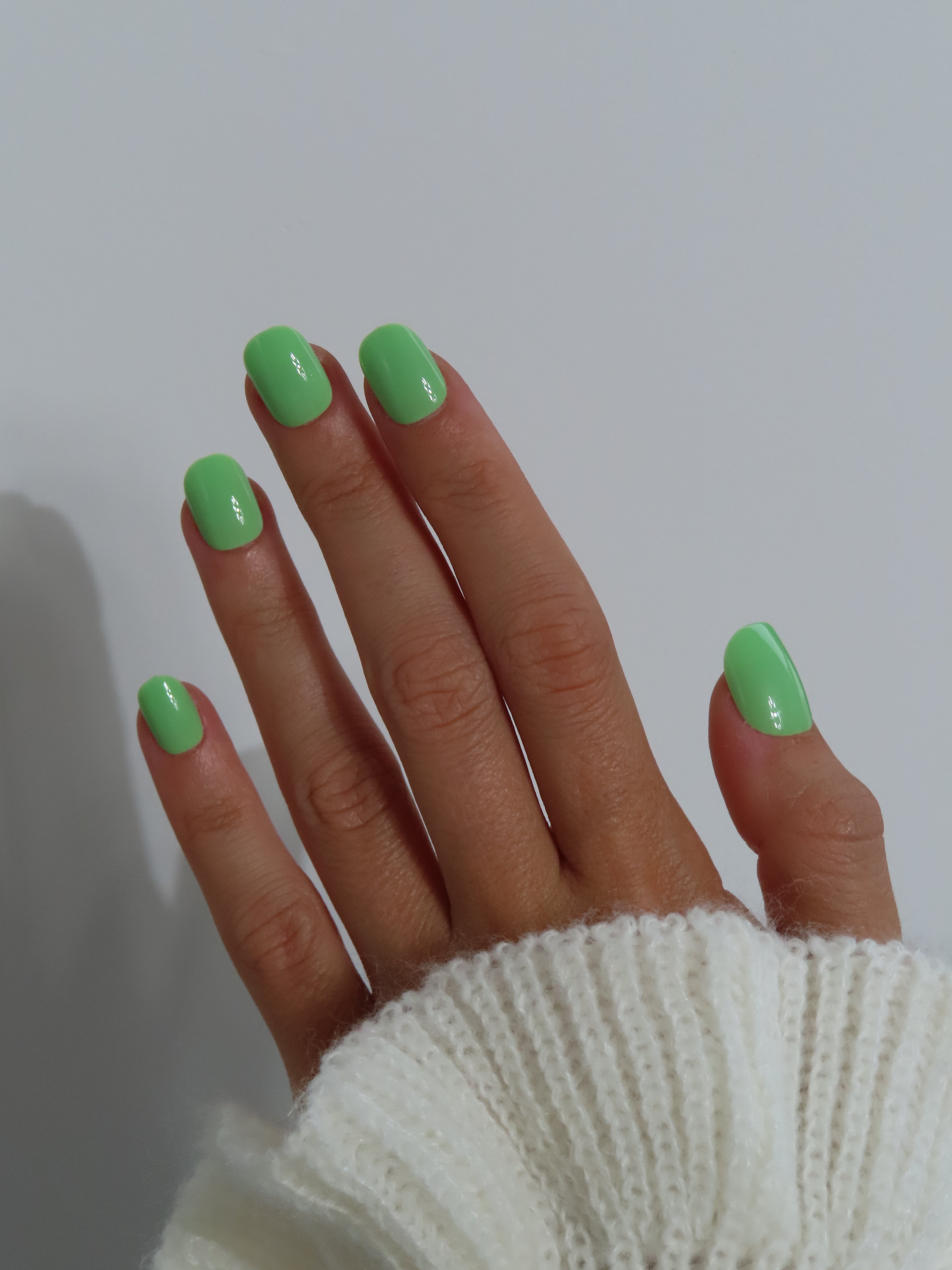 Press-On Nails ongles Vert Pomme Classique