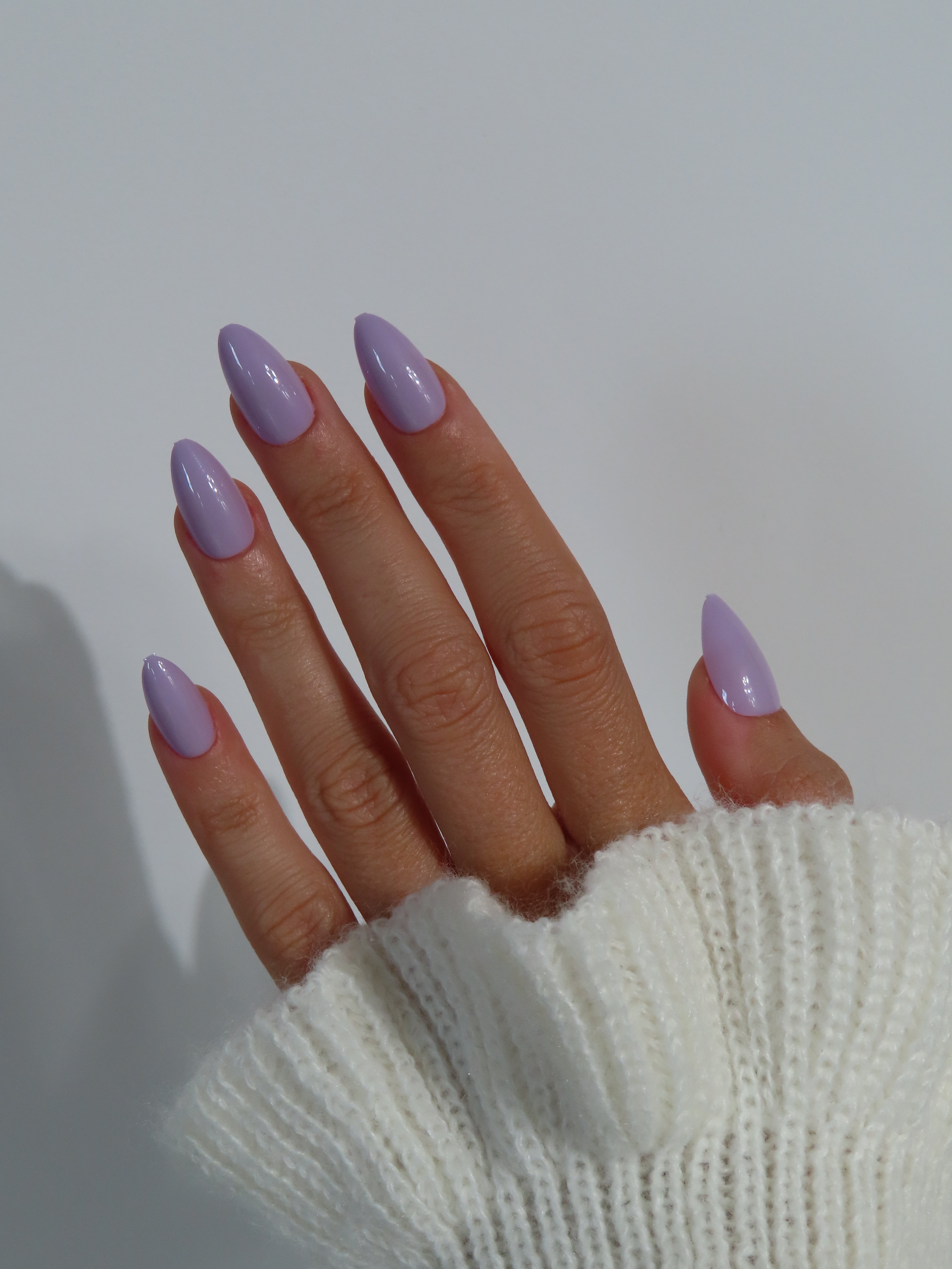 Press-On Nails ongles Lavande Pastel Chromé