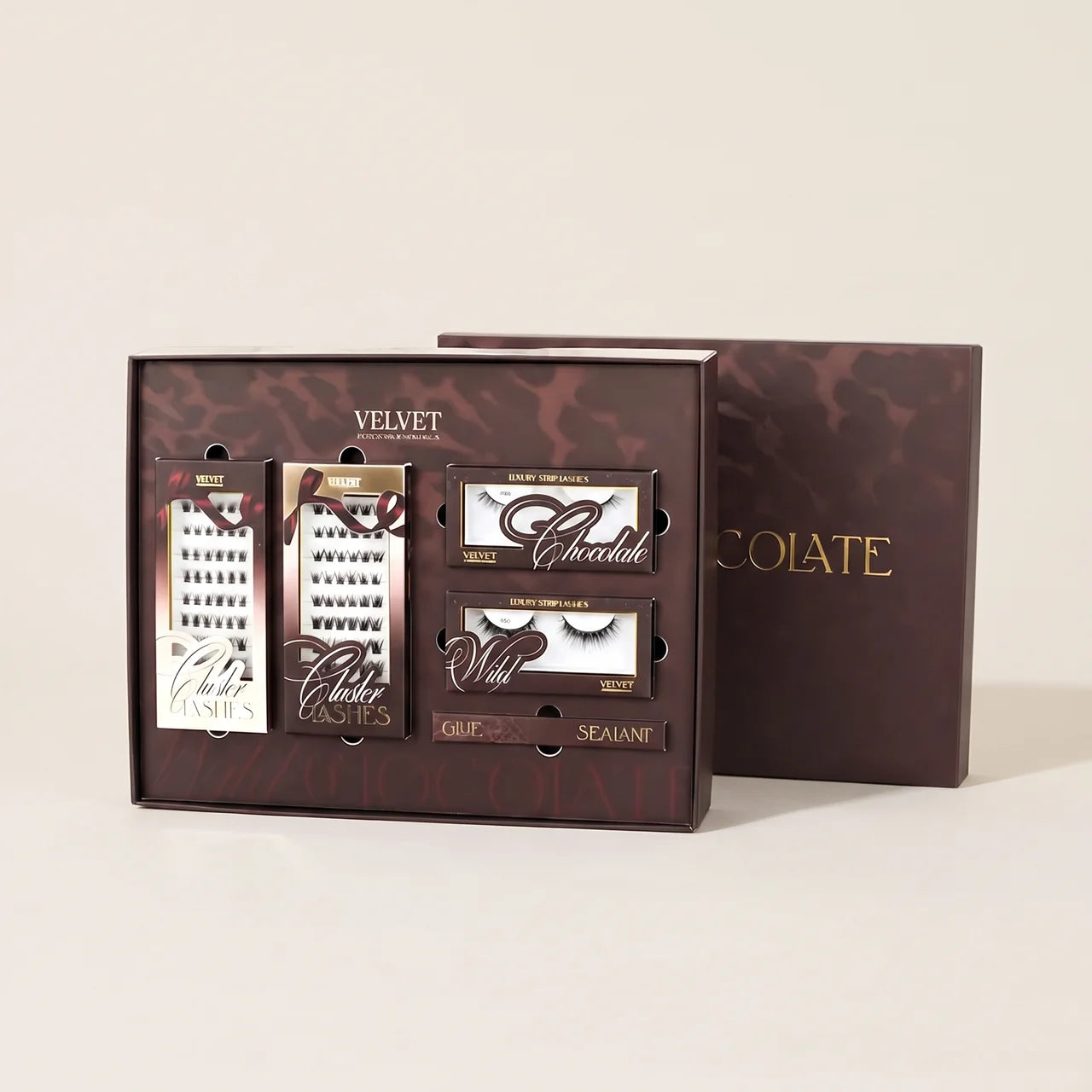 Kit Coffret Luxe Extensions de Cils – Volume Intense & Effet Naturel