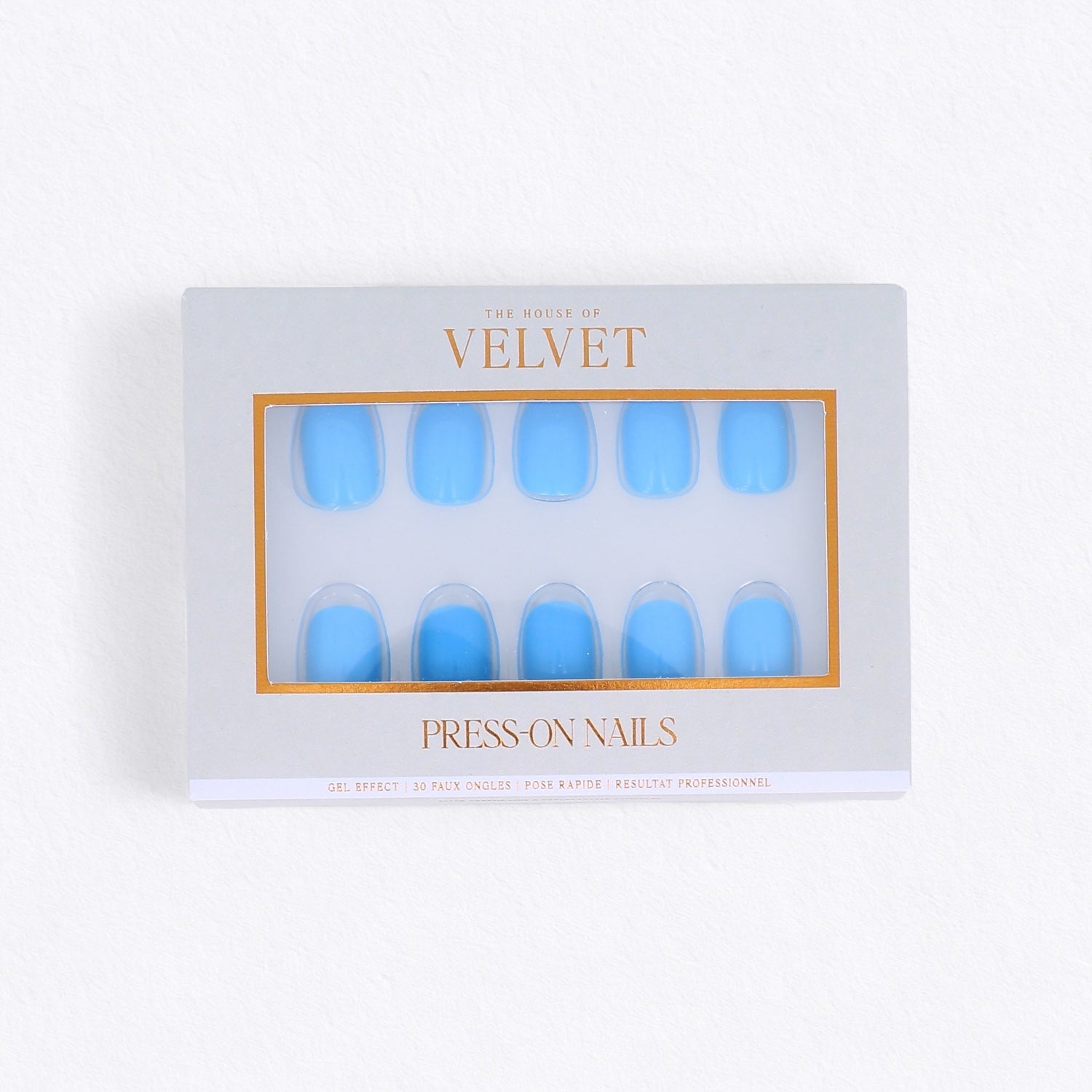 Press-On Nails Sugar Bleu Pastel