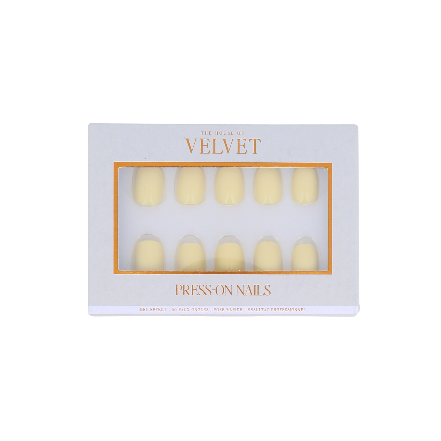 Press-On Nails Jaune citron