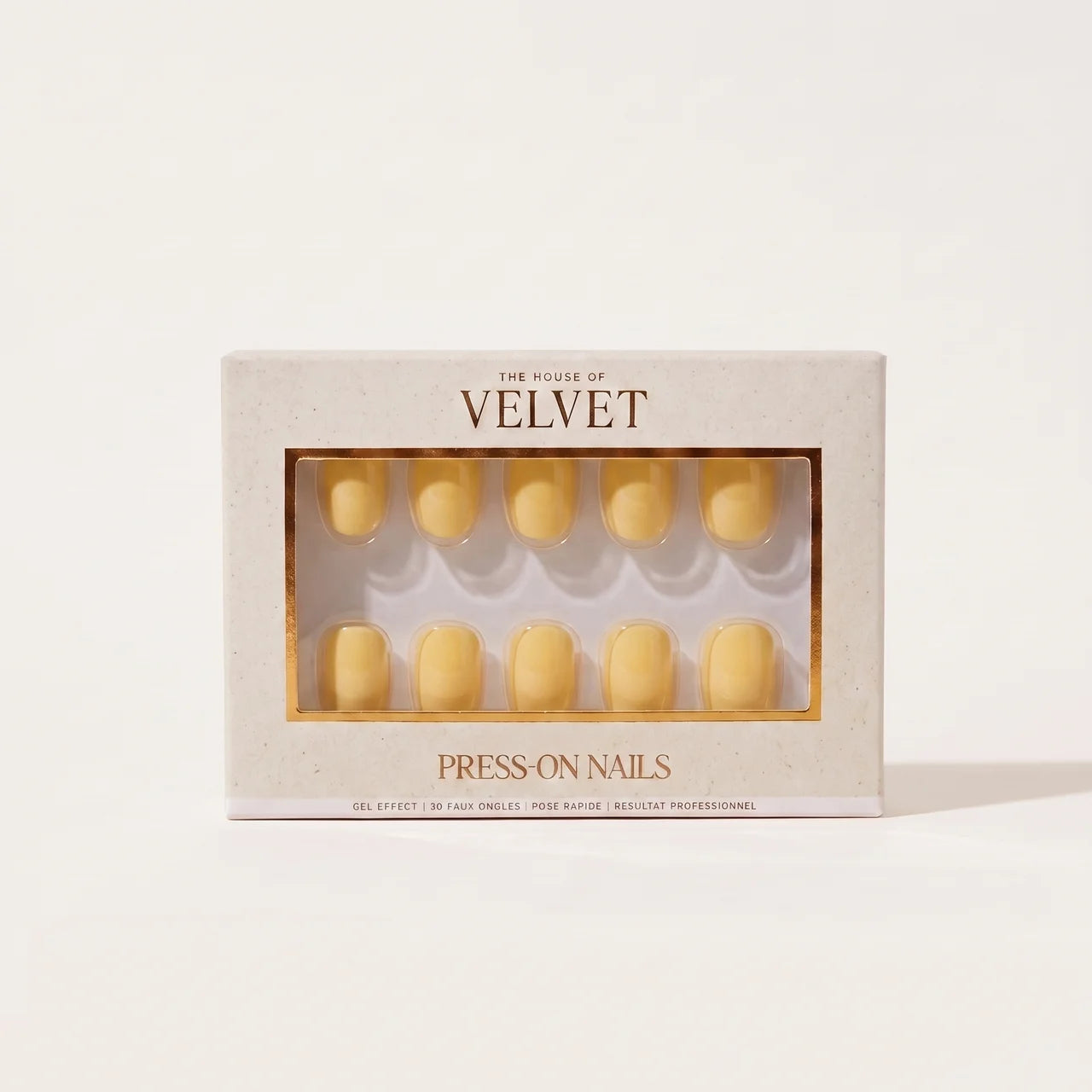 Press-On Nails Jaune Citron