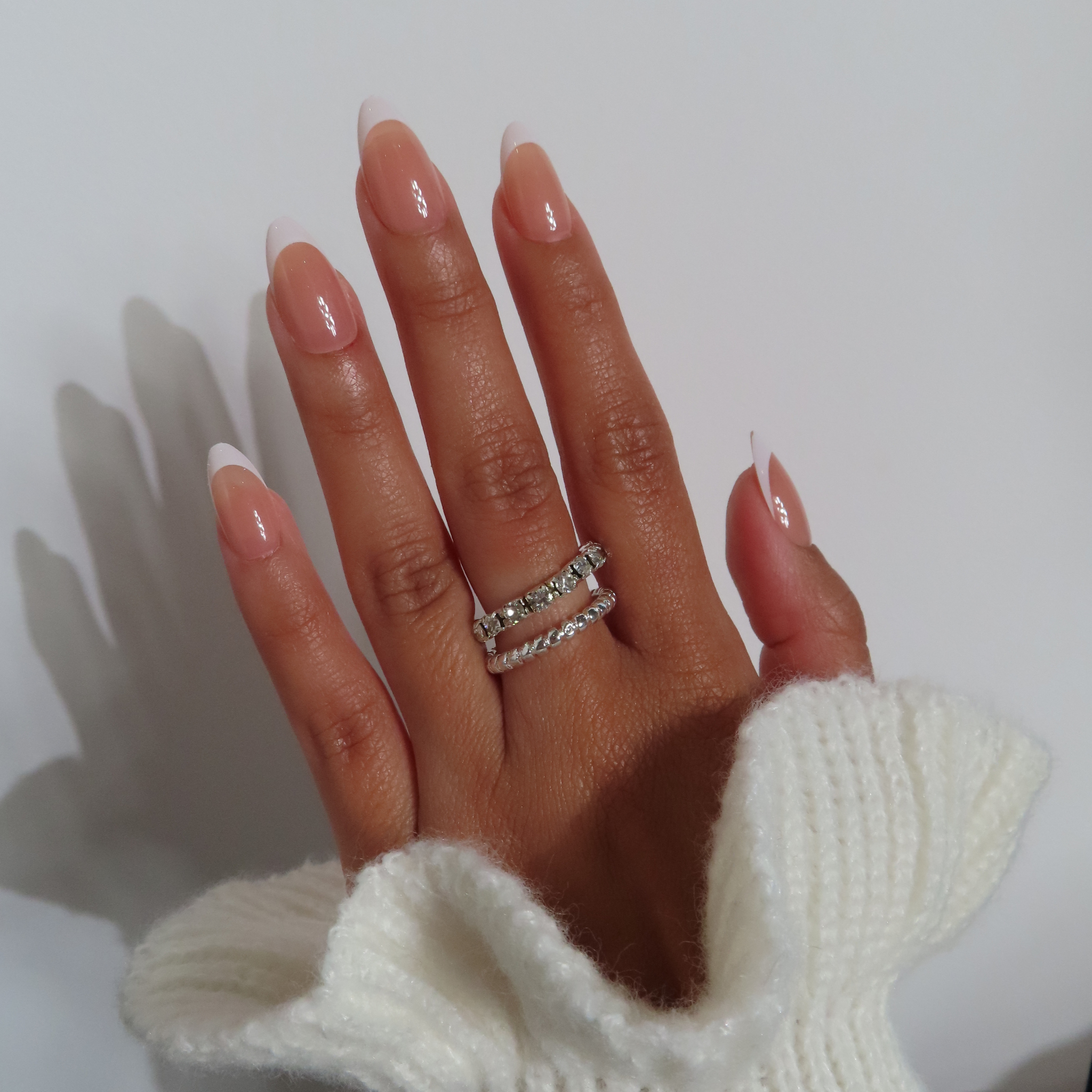 Capsules Gel X ongles french amande naturel