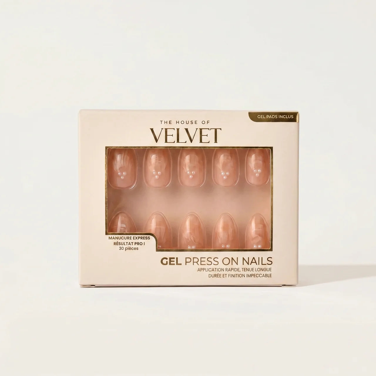 Press-On Nails Gel Effect – Solea Forme Amande Medium