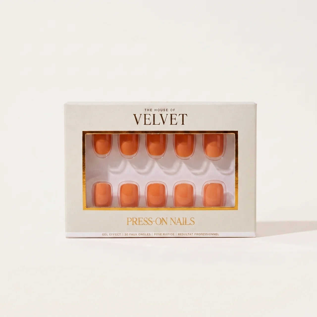 Press-On Nails orange eclat